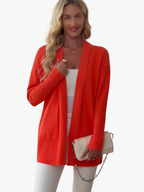 P|H - Longline Open-Front Knit Cardigan Judith