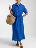 P|H - Flowing Button-Front Shirt Dress Linda