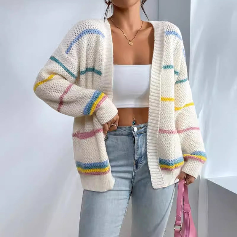 P|H - Candy Stripe Open Cardigan Ruth