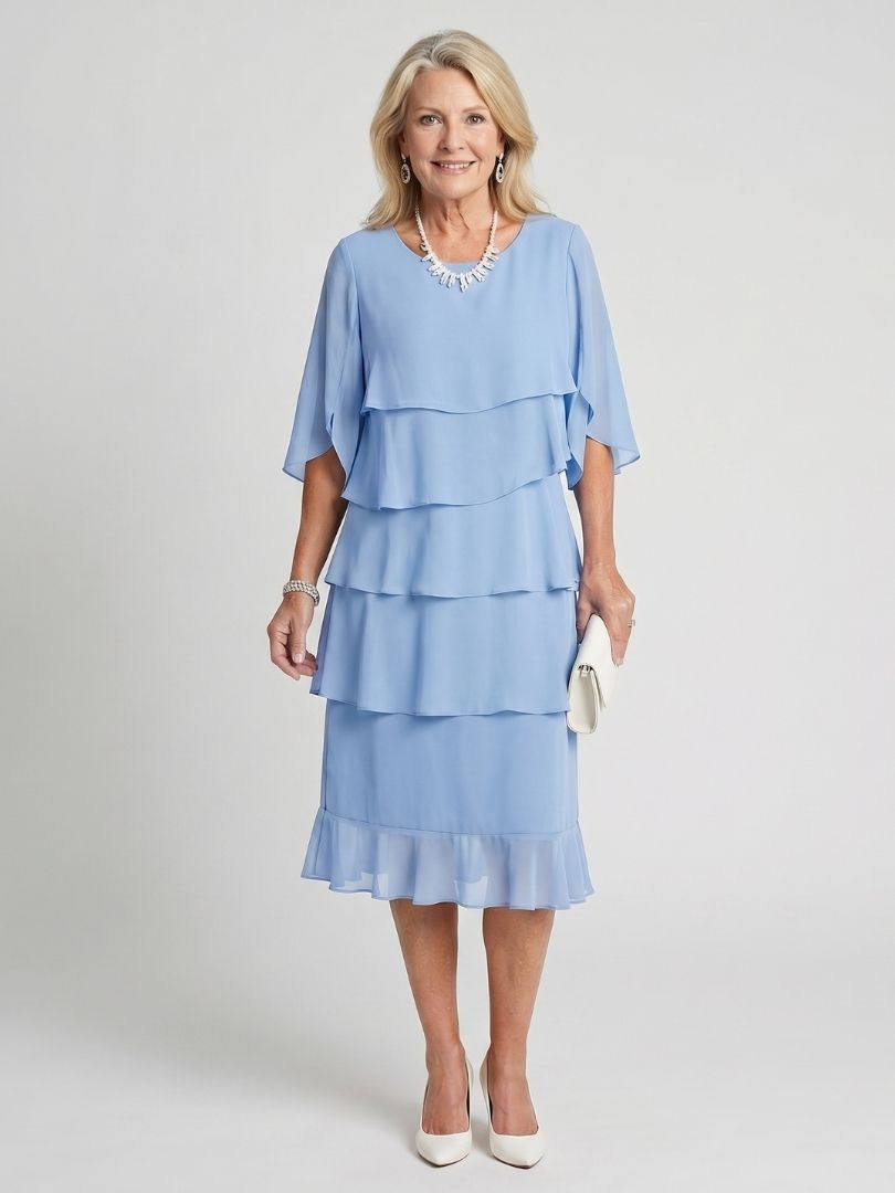 P|H - Ruffled Midi Dress Margaux