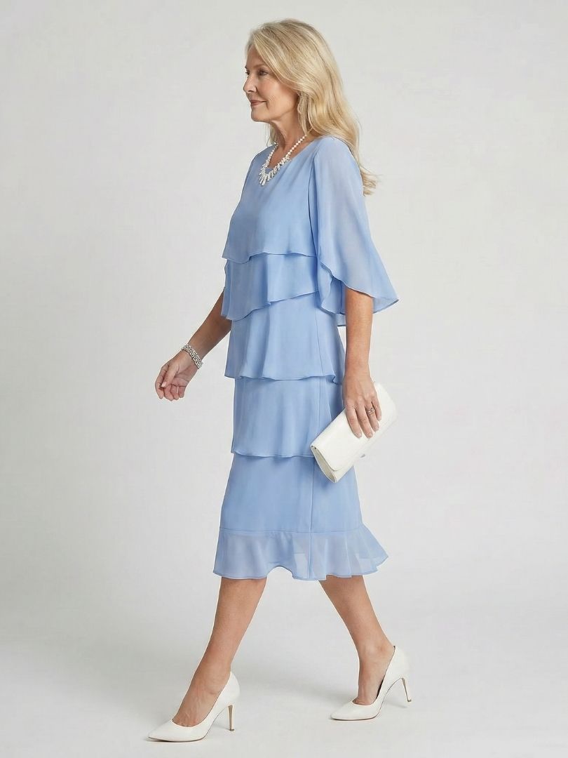 P|H - Ruffled Midi Dress Margaux
