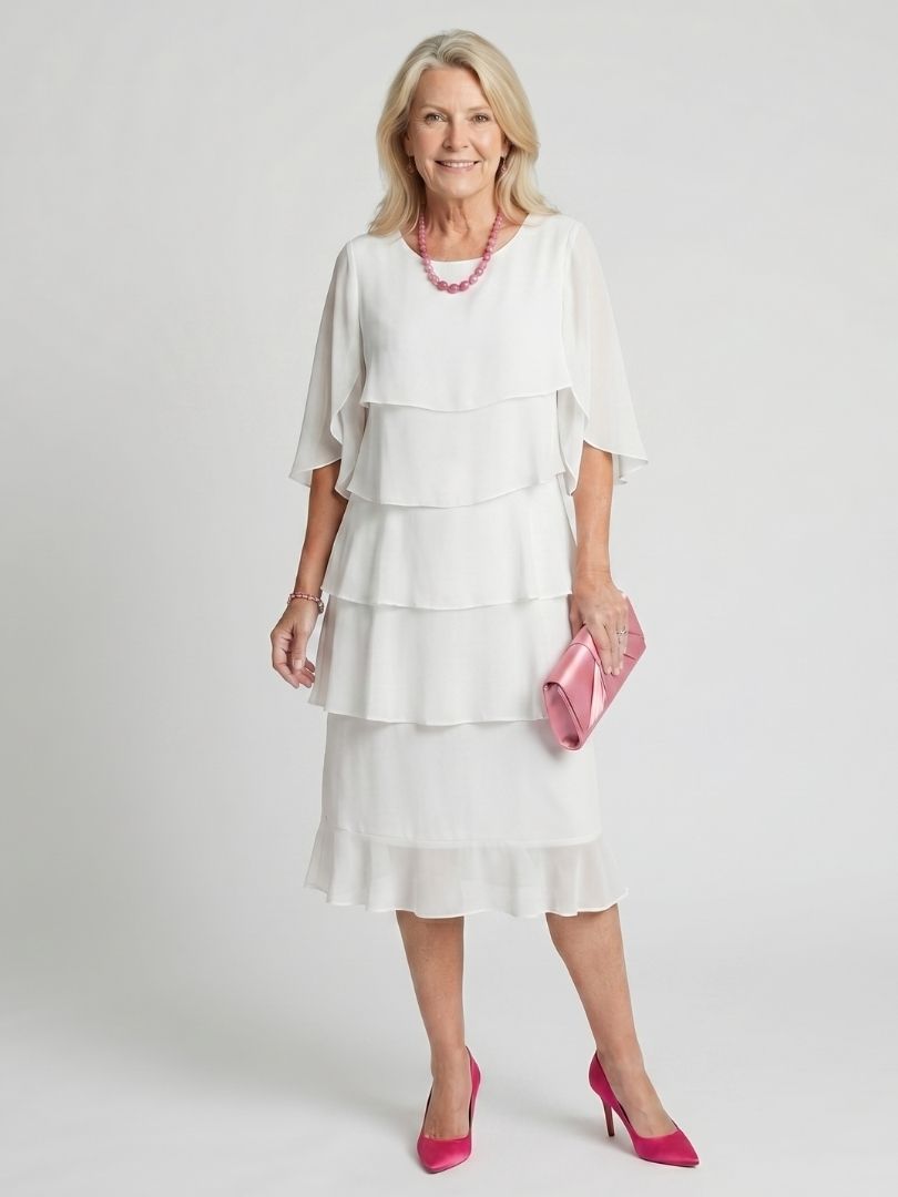 P|H - Ruffled Midi Dress Margaux