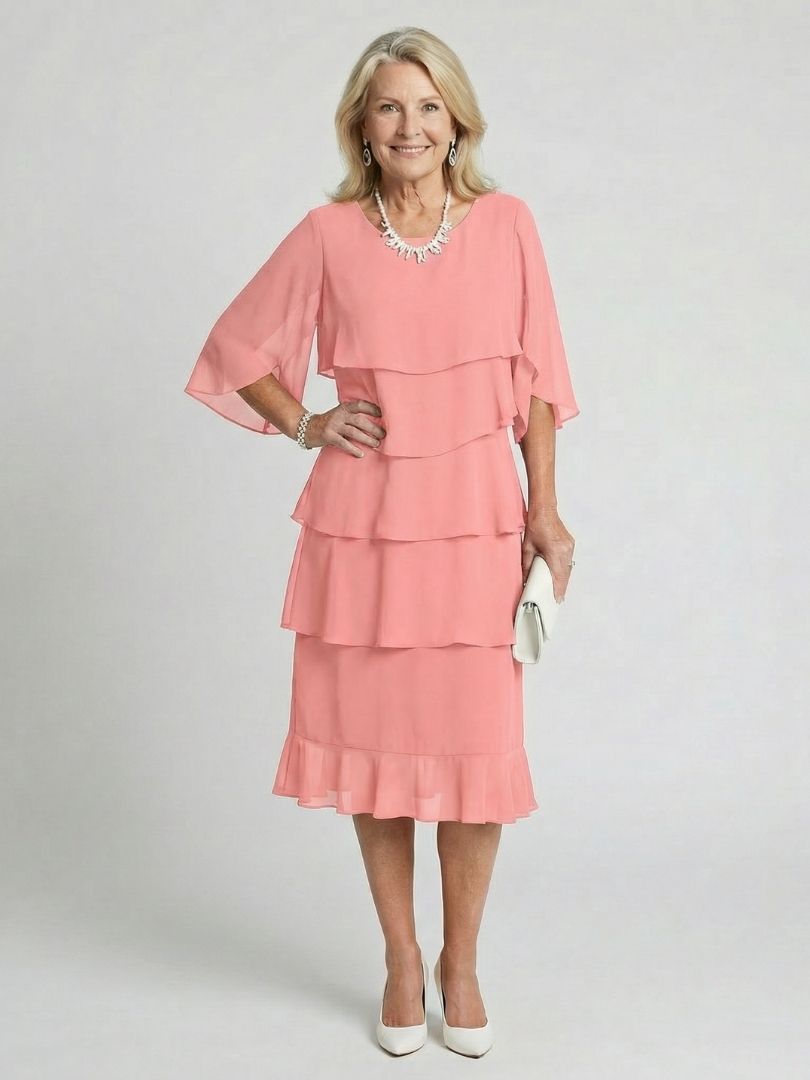 P|H - Ruffled Midi Dress Margaux