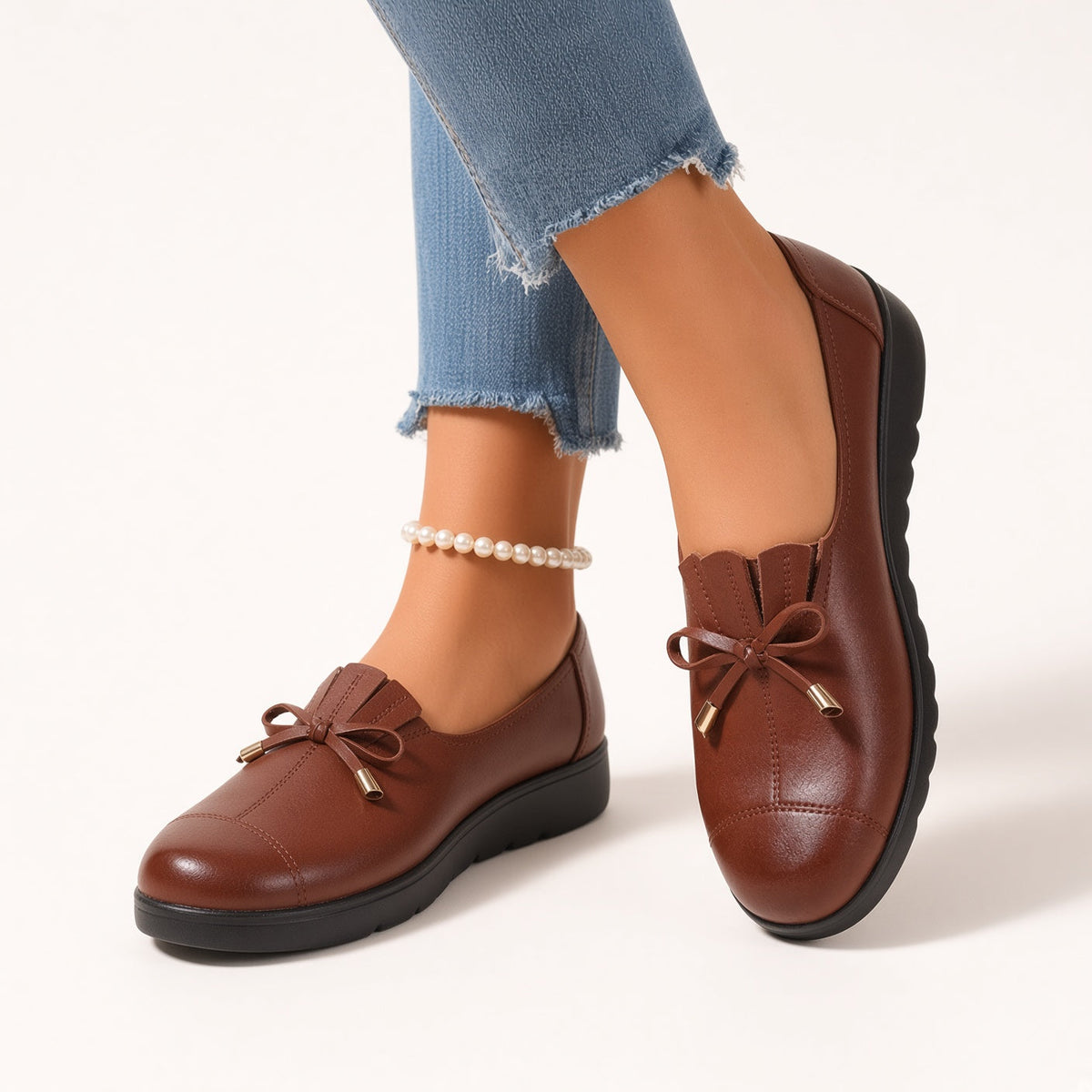 P|H - Soft Bow Comfort Loafers Eleanor