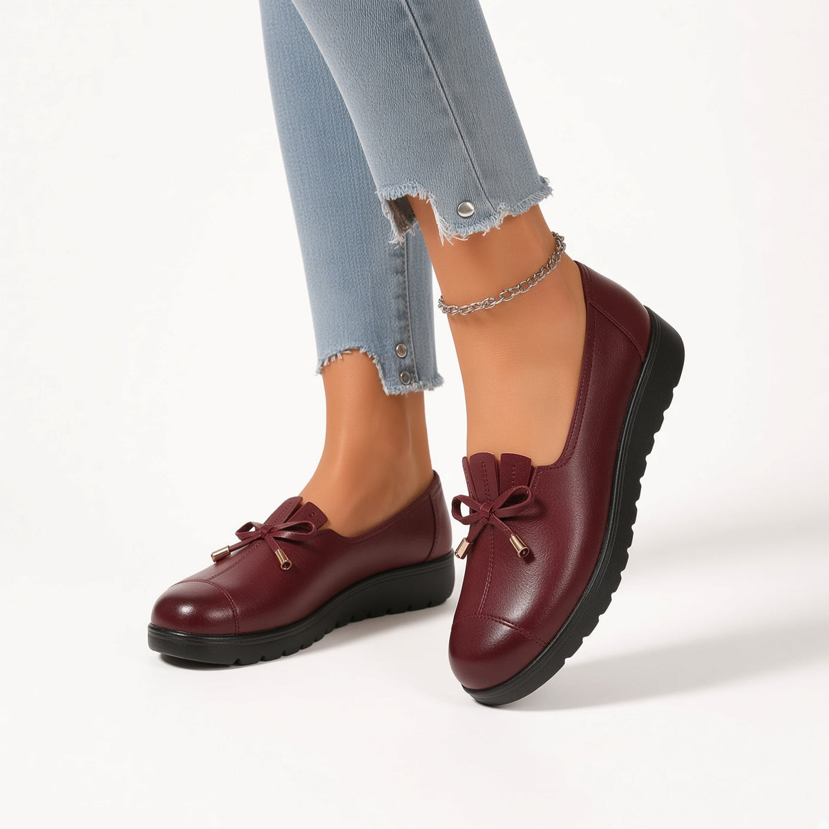 P|H - Soft Bow Comfort Loafers Eleanor
