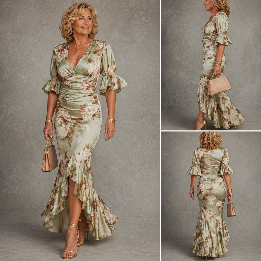 P|H - Floral Ruffle Maxi Dress Nancy