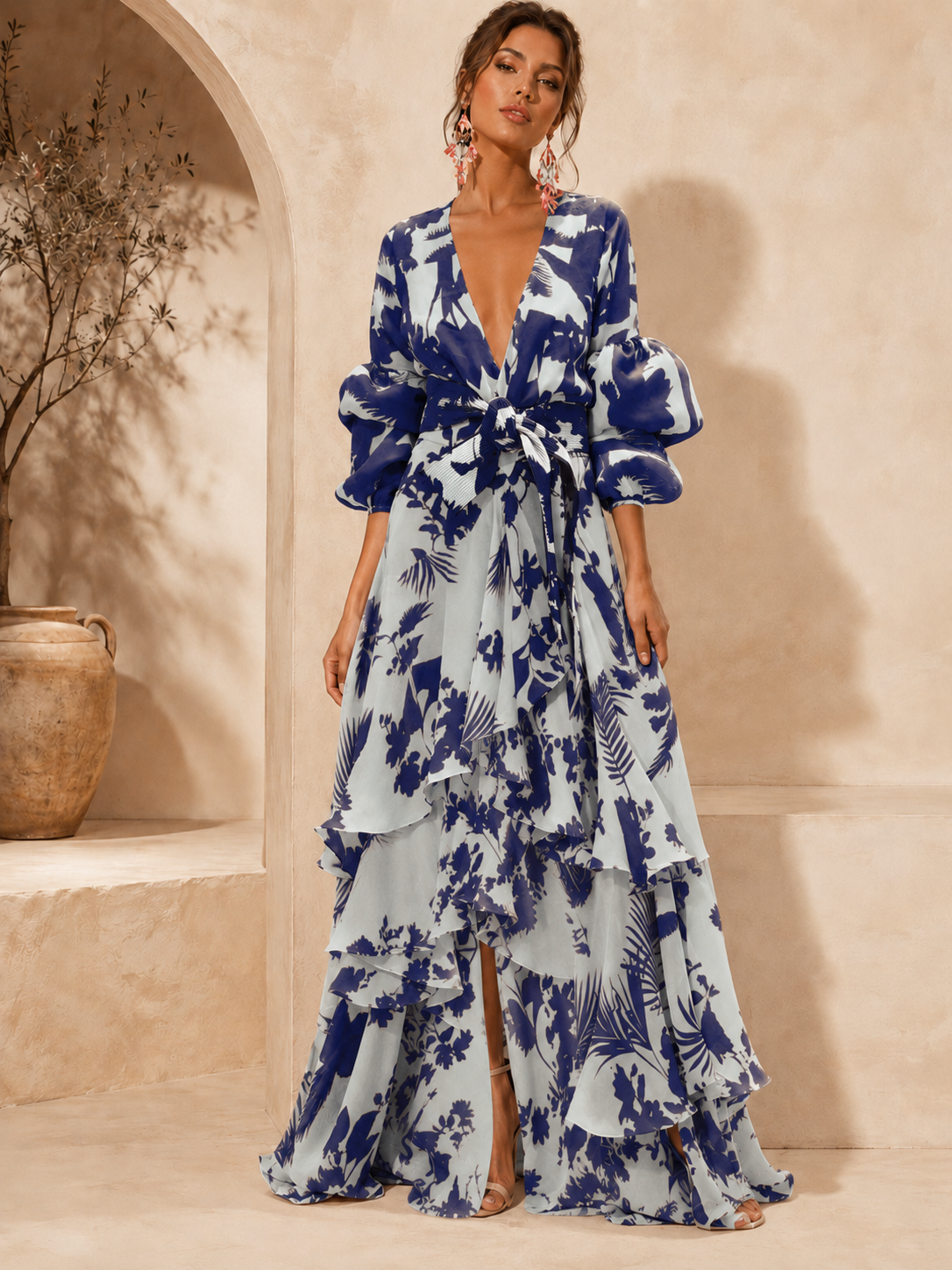 P|H - Tiered Floral Maxi Dress Susan