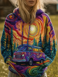 P|H - Camper Van Print Hoodie Helen