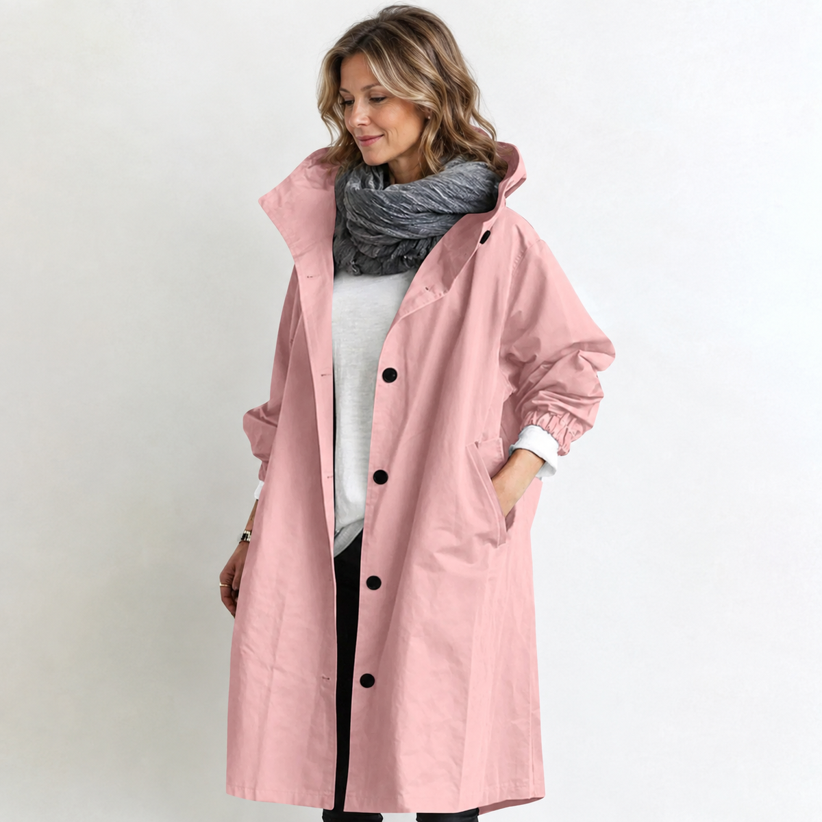 P|H - Hooded Longline Coat for Women Judith