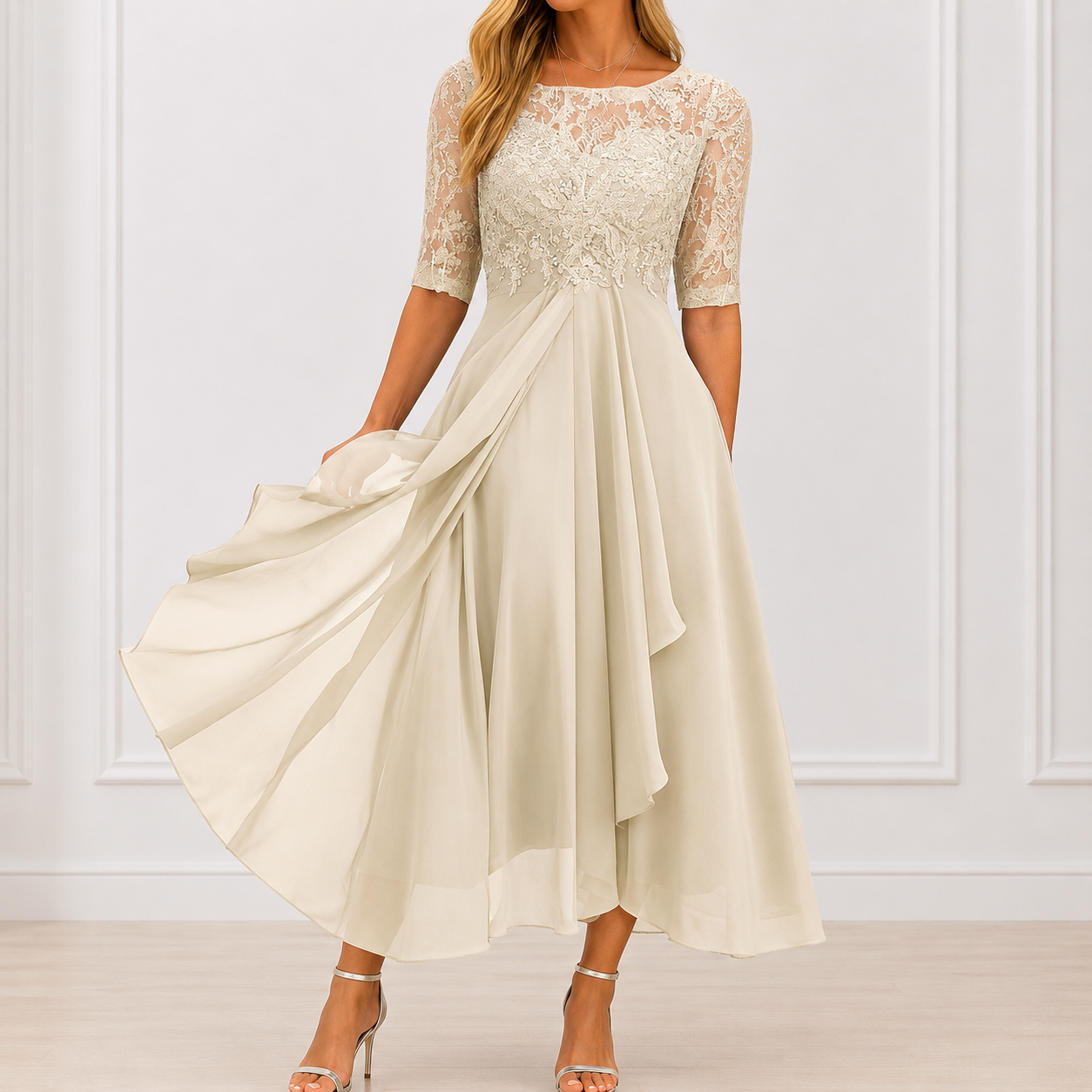 P|H - Floral Elegant Dress Marie