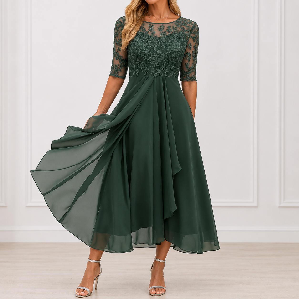 P|H - Floral Elegant Dress Marie