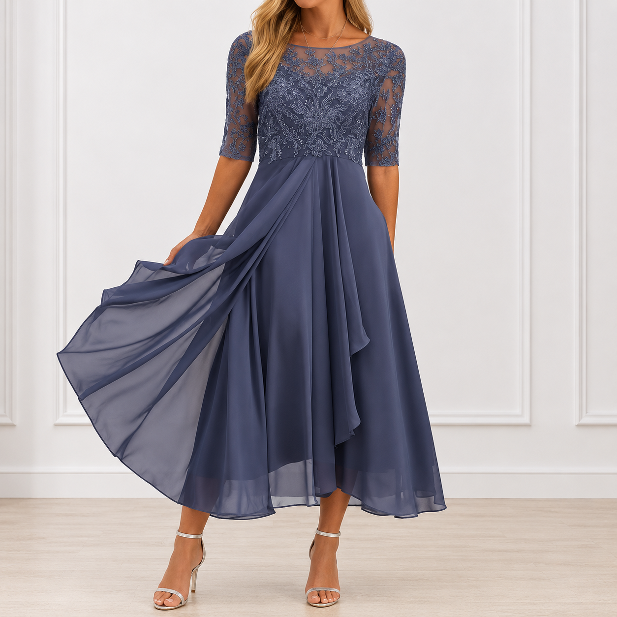 P|H - Floral Elegant Dress Marie