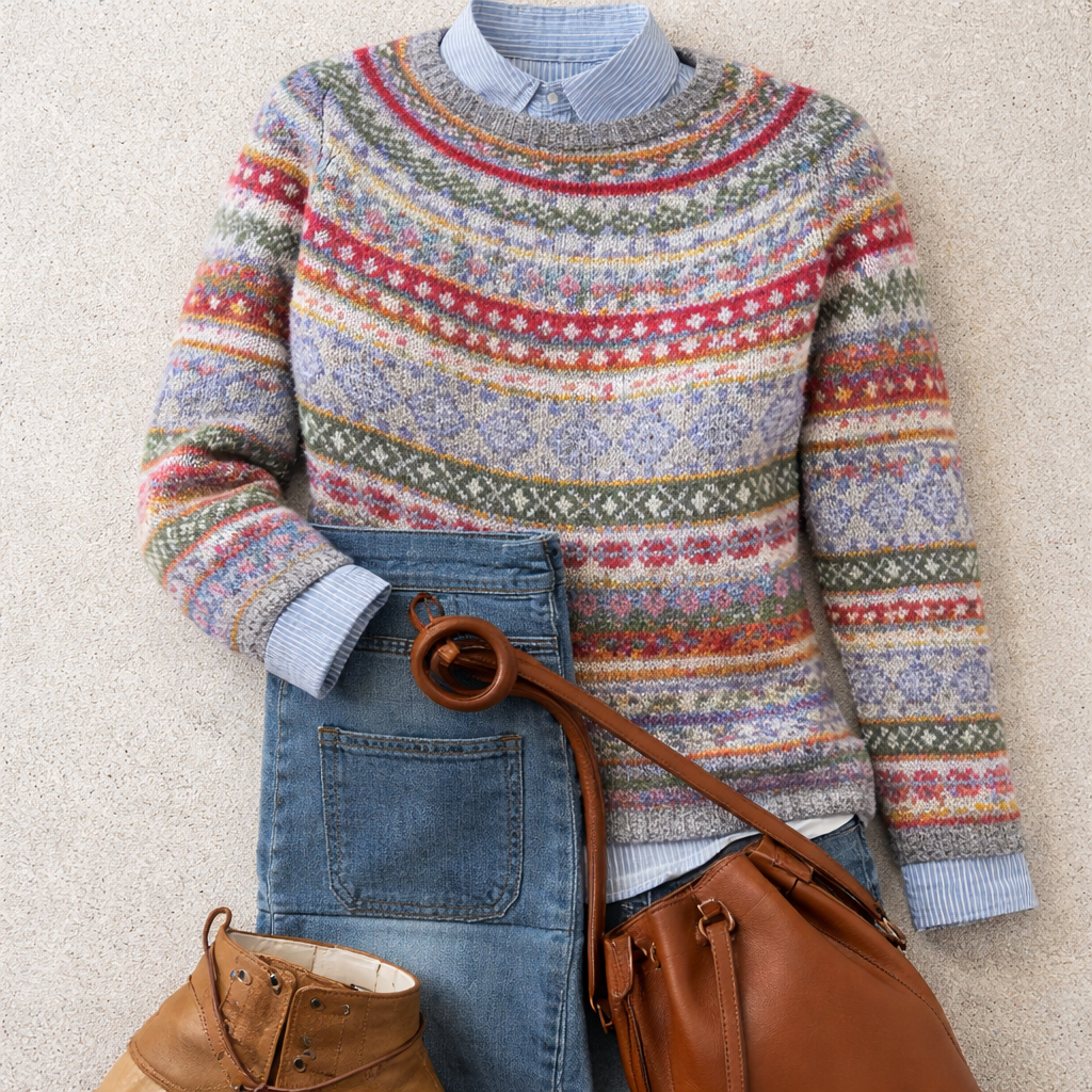 P|H - Pastel Fair Isle Knit Sweater Linda