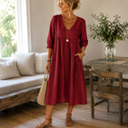 P|H - Elegant Patchwork Maxi Dress Helen