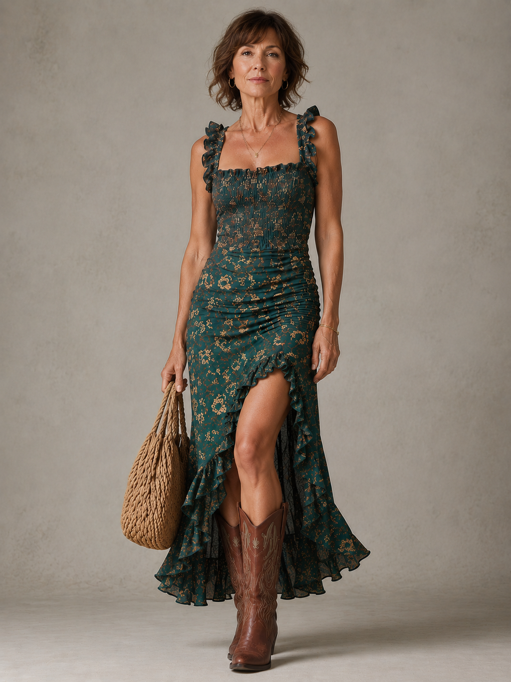 P|H - Elegant Slit Bohemian Dress Patricia