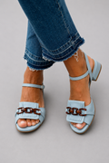 P|H - Chain Detail Low Heel Sandals Theresa