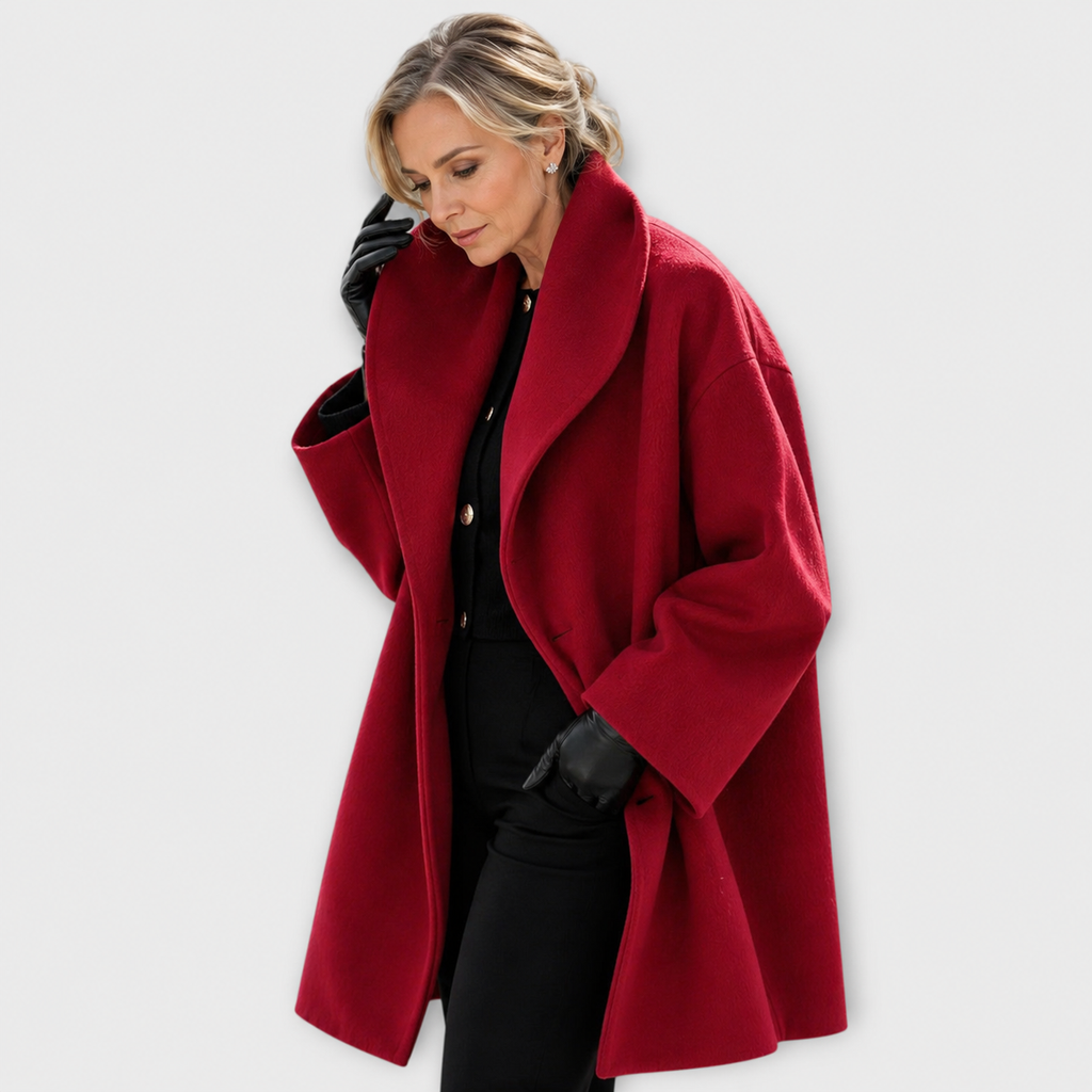 P|H - Oversized Shawl Collar Coat Brenda
