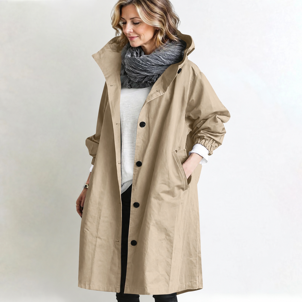 P|H - Hooded Longline Coat for Women Judith