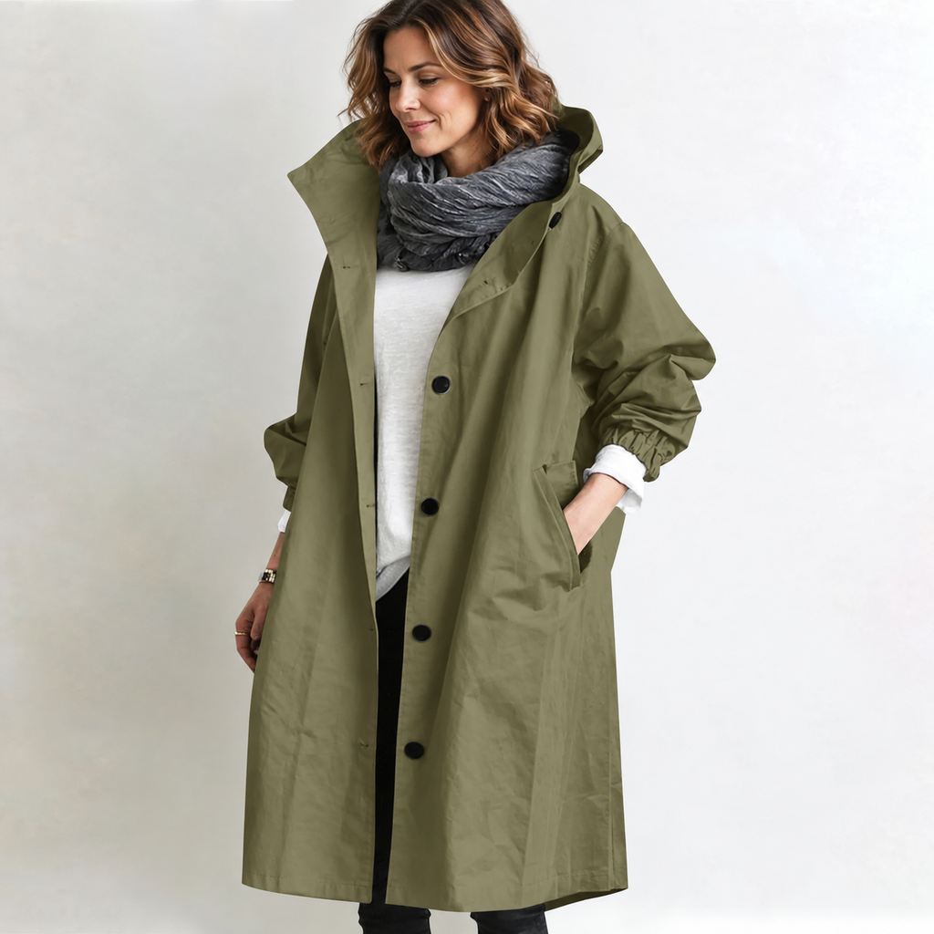 P|H - Hooded Longline Coat for Women Judith