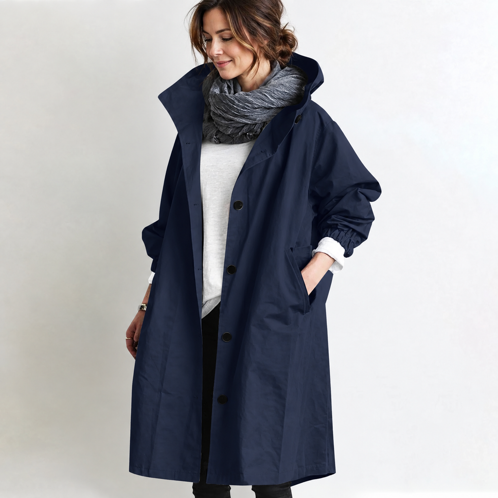 P|H - Hooded Longline Coat for Women Judith