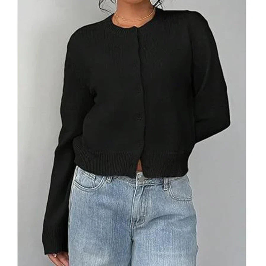 P|H - Classic Cropped Button Cardigan Grace