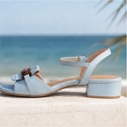 P|H - Chain Detail Low Heel Sandals Theresa
