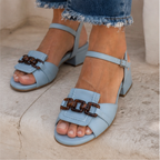 P|H - Chain Detail Low Heel Sandals Theresa