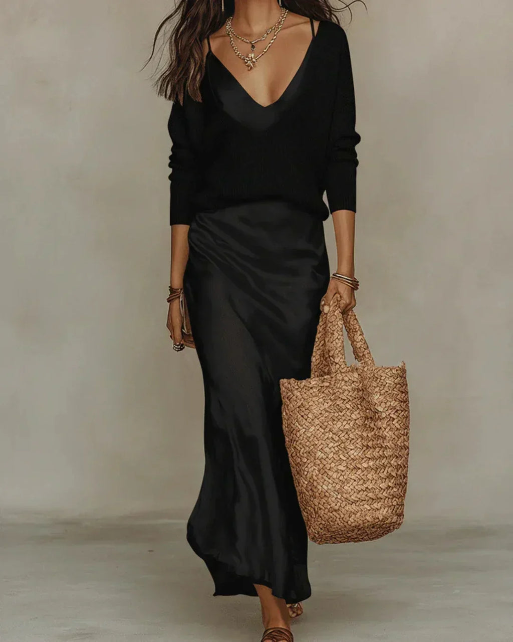 P|H - Slip Dress And Sweater Set Theresa