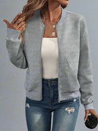 P|H - Textured Knit Zip Bomber Susan