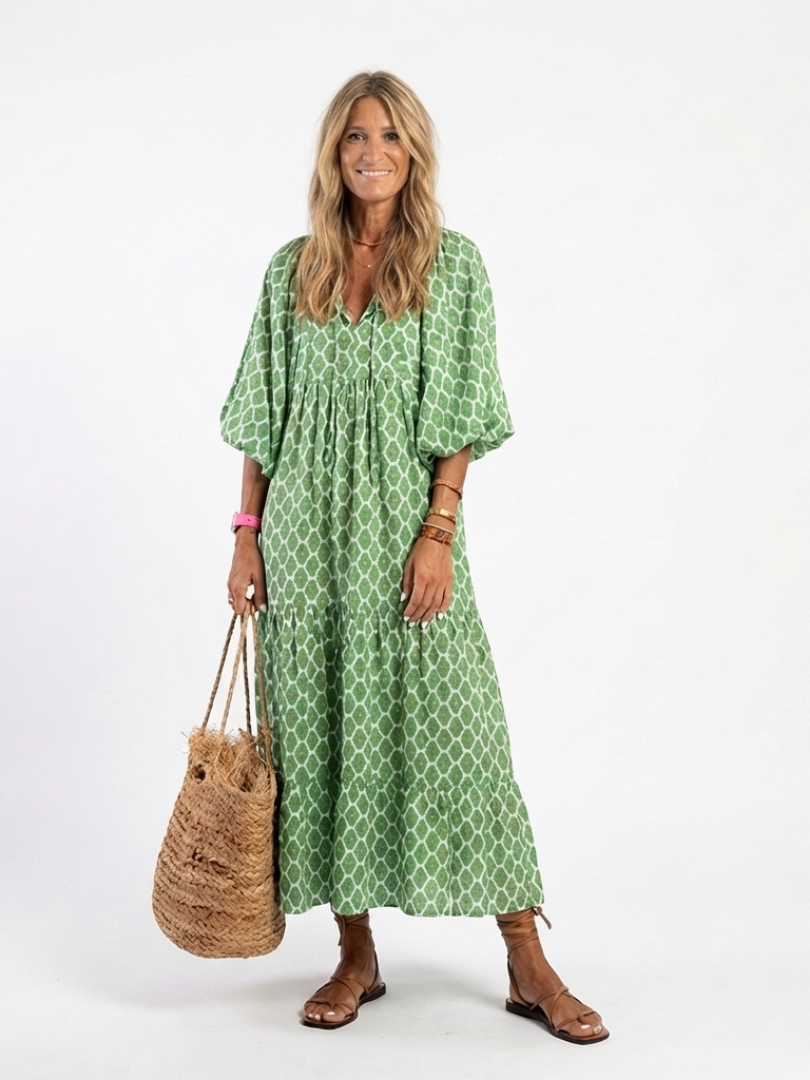 P|H - Three-Quarter Sleeve Midi Dress Apolline
