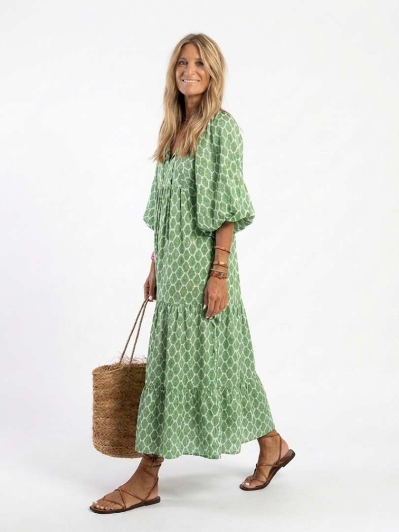 P|H - Three-Quarter Sleeve Midi Dress Apolline