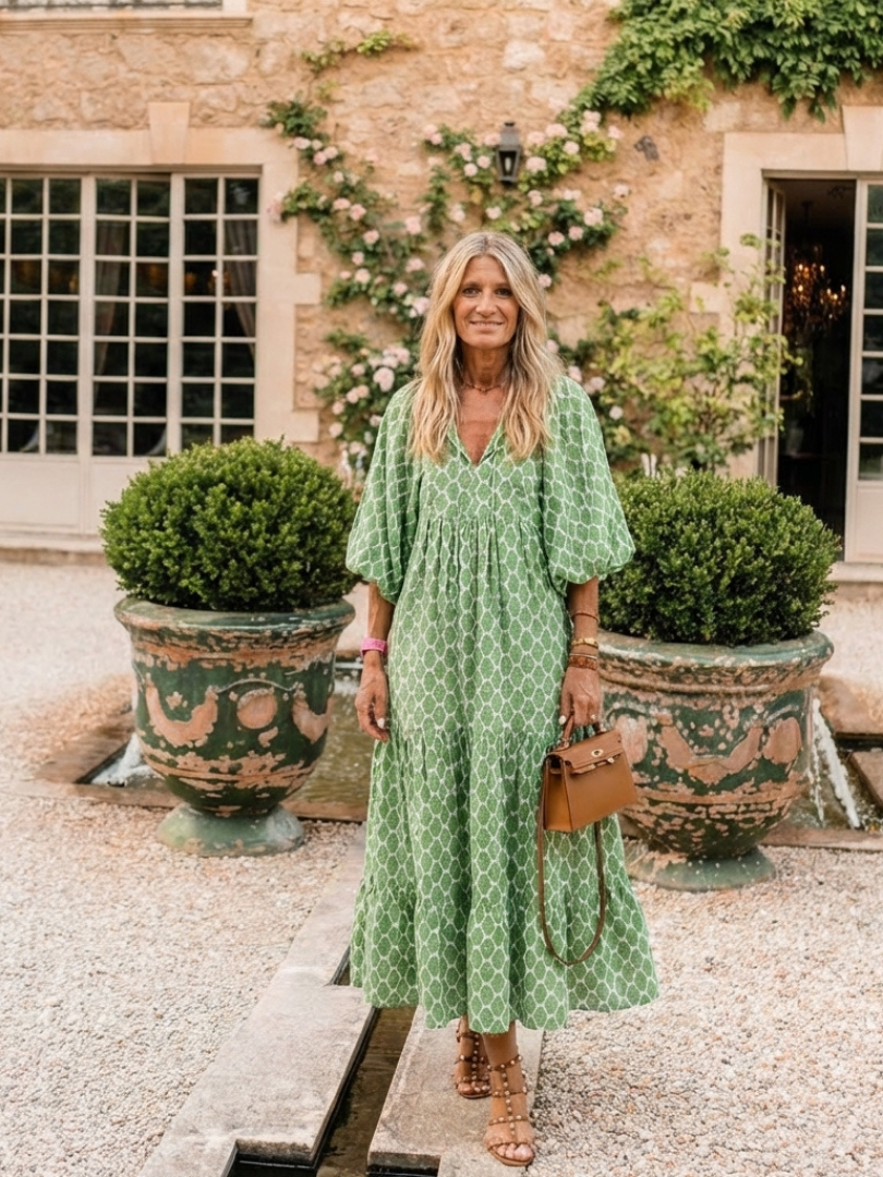 P|H - Three-Quarter Sleeve Midi Dress Apolline