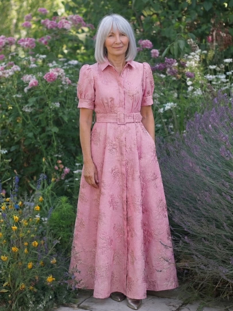 P|H - Floral Maxi Shirt Dress Xanthea