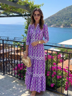 P|H - Three-Quarter Sleeve Midi Dress Ysolde