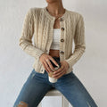 P|H - Cropped Cable Button Cardigan Sandra