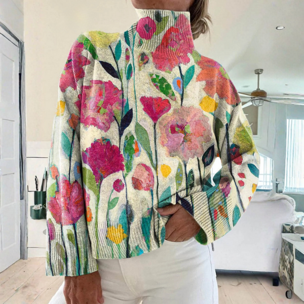P|H - Garden Bloom Knit Turtleneck Patricia