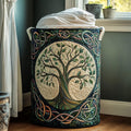 P|H - Tree Of Life Quilted Laundry Basket Rose