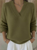 P|H - Relaxed V-Neck Knit Sweater Judith