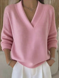 P|H - Relaxed V-Neck Knit Sweater Judith