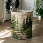 P|H - Woodland Quilted Laundry Basket Pamela