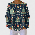 P|H - Midnight Holiday Waffle Henley Susan
