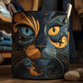 P|H - Starlit Cat Quilted Laundry Basket Kathleen