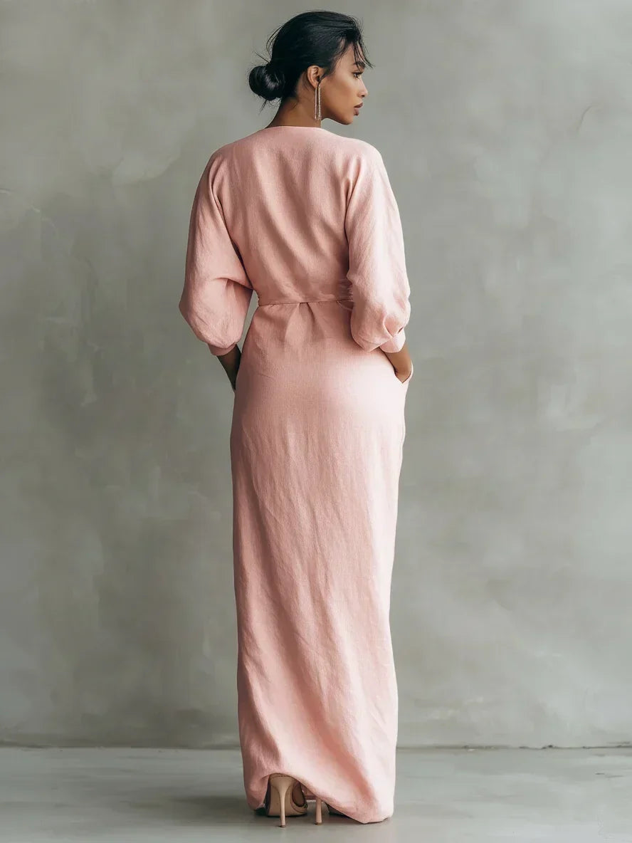 P|H - Draped Wrap Maxi Dress Linda