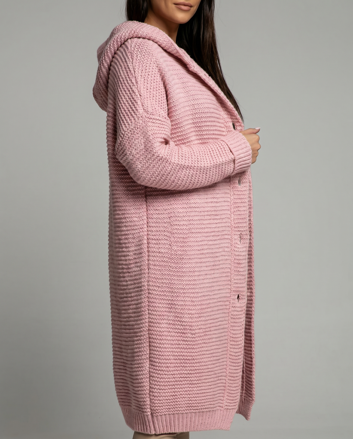 P|H - Hooded Maxi Knit Cardigan Evelyn