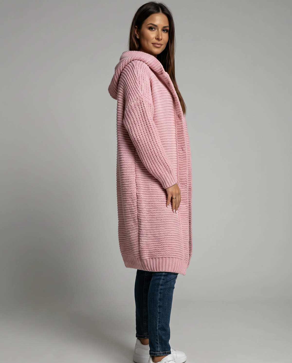 P|H - Hooded Maxi Knit Cardigan Evelyn