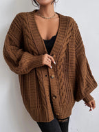 P|H - Slouchy Cable Knit Cardigan Joyce