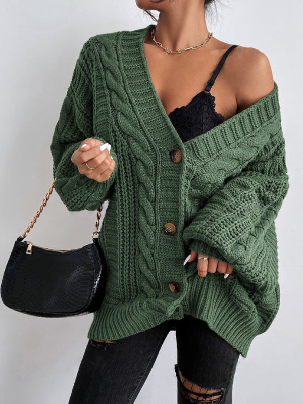 P|H - Slouchy Cable Knit Cardigan Joyce