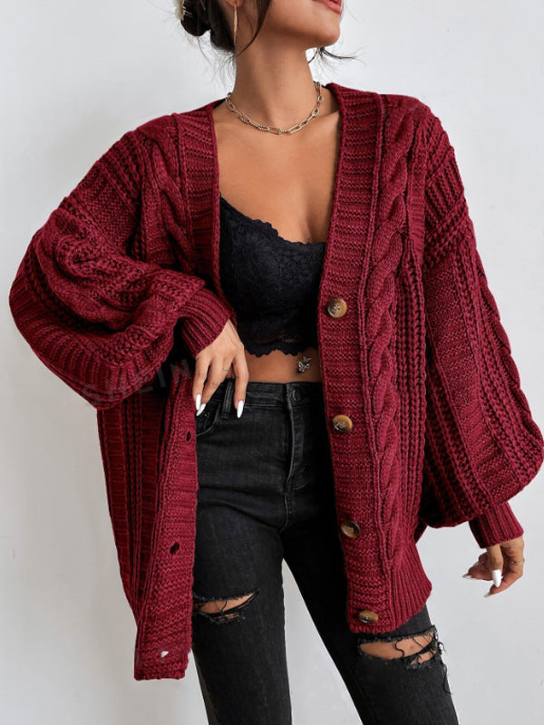 P|H - Slouchy Cable Knit Cardigan Joyce