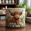 P|H - Highland Calf Quilted Laundry Basket Theresa