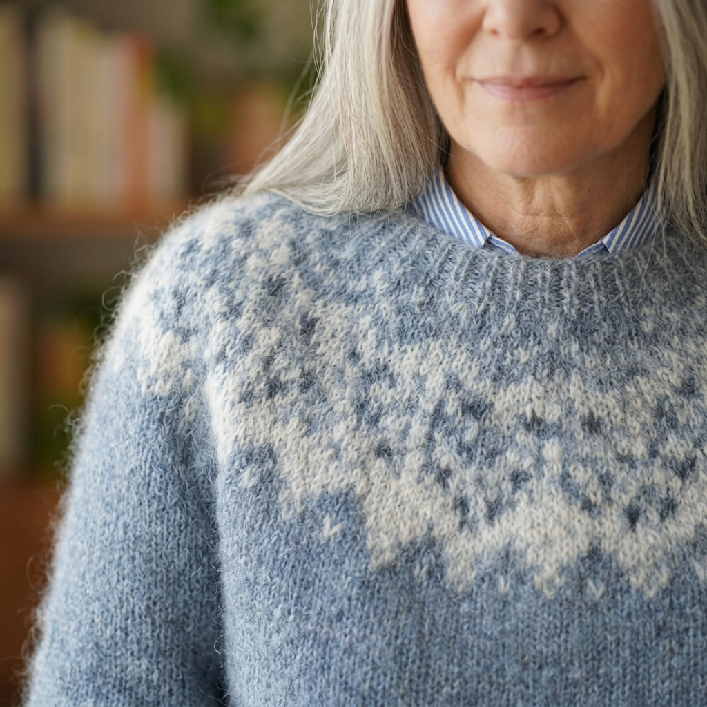 A snowflake yoke, quietly done